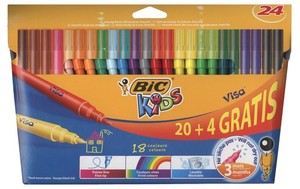 Flamastry Visa BIC Kids 24 kolory