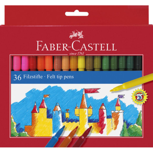 Flamastry Zamek 36 kolorów Faber-Castell
