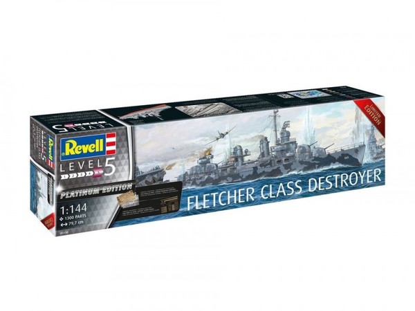 Fletcher Class Destroyer Platinum Edition Skala 1:144