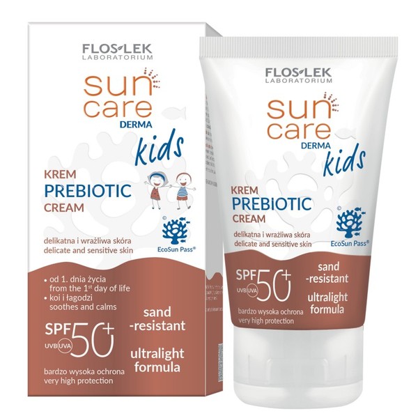 Sun Care Derma Kids Prebiotic SPF50+ Krem dla dzieci (od 1 dnia życia)