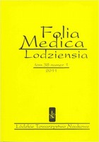 Folia Medica Lodziensia t. 38 z. 1/2011 - pdf