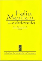 Folia Medica Lodziensia t. 39 z. 2/2012 - pdf