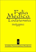 Folia Medica Lodziensia t. 40 z. 1/2013 - pdf