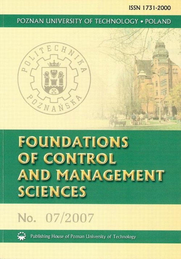 Foundations of control 7/2007 - pdf