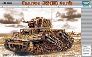 France 39(H) TANK SA 38 37mm gun Skala 1:35