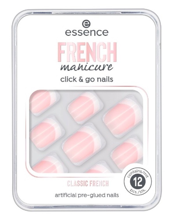 French Manicure Click & Go Nails 01 Classic French Sztuczne paznokcie