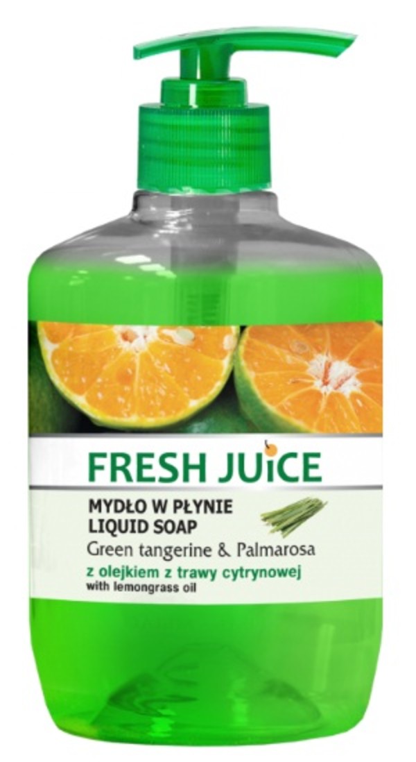 Fresh Juice Mydło w płynie Green Tangerine & Palmarosa z olejkiem z trawy cytrynowej