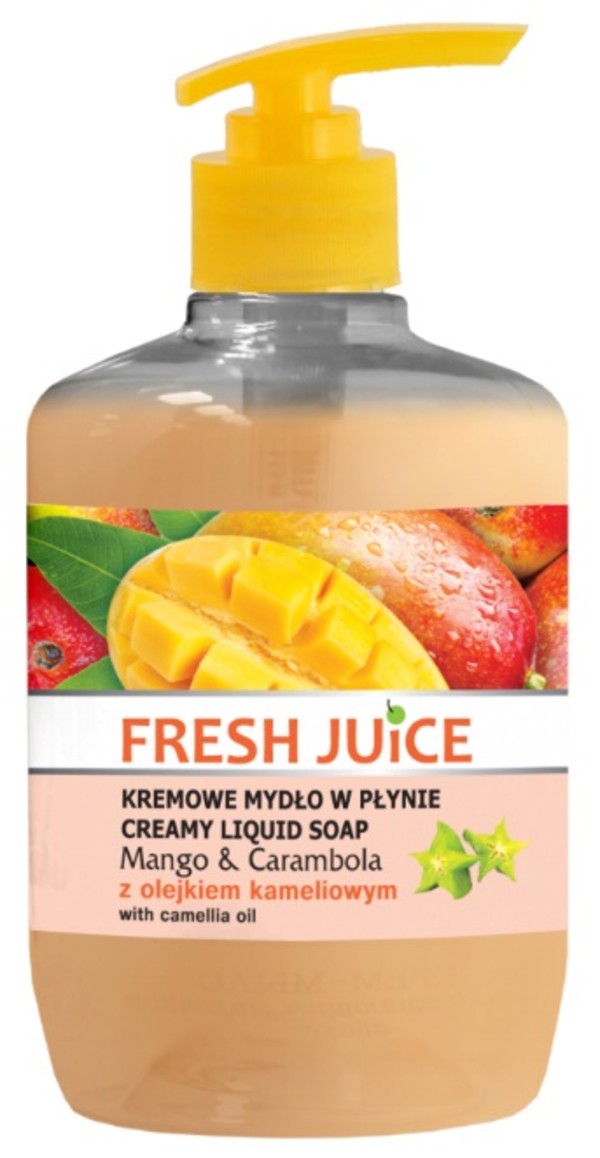 Fresh Juice Kremowe Mydło w płynie Mango & Carambola z olejkiem kameliowym