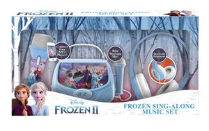 Frozen 2 Gift Box ze słuchawkami, Boombox karaoke, mikrofonem MP3 ze światłami