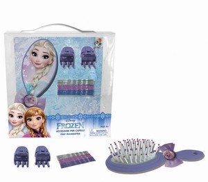 Frozen/Kraina Lodu zestaw akcesoriów do włosów ze szczotką