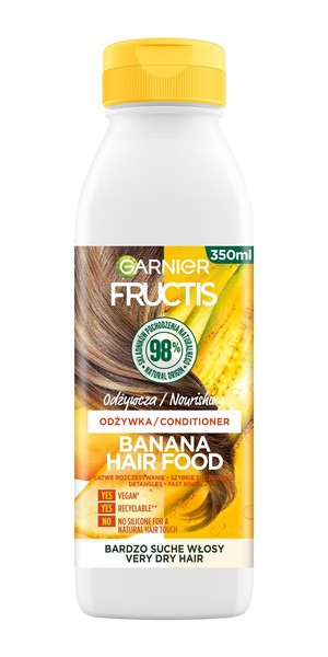 Fructis Banana Hair Food Odżywka do włosów bardzo suchych odżywcza