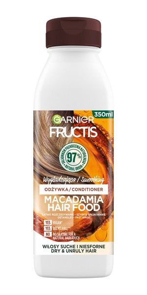 Fructis Macadamia Hair Food Odżywka wygładzająca do włosów suchych i niesfornych