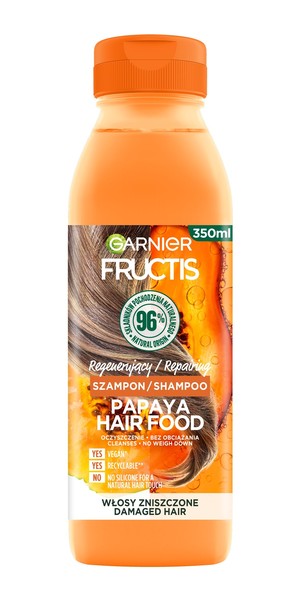 Fructis Papaya Hair Food Szampon regenerujący do włosów zniszczonych