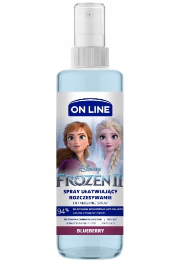 Disney Frozen II Blueberry Spray do włosów ułatwiający rozczesywanie