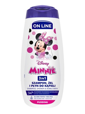 On Line Żel do kąpieli 3w1 Disney Minnie Pudding