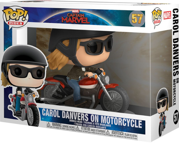 Funko POP Rides: Marvel Captain Marvel - Carol Danvers on Motorcycle 57