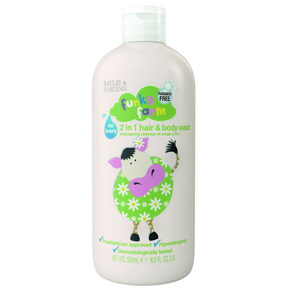 Funky Farm - zapach kwiatowy Płyn do mycia ciała i włosów 2 w 1