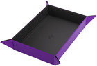 Magnetic Dice Tray - Rectangular - Black/Purple