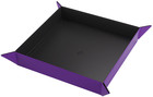 Magnetic Dice Tray - Square - Black/Purple