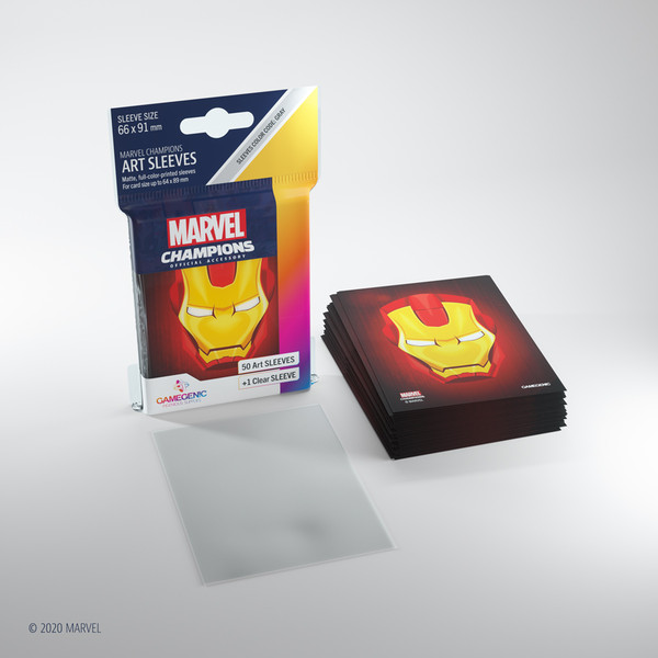 Koszulki MARVEL Art Sleeves Iron Man (66 mm x 91 mm ) 50+1 szt.