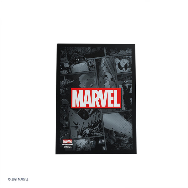 Koszulki Marvel Champions Art Sleeves Black (66 mm x 91 mm) 50+1 szt.