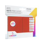 Koszulki na karty Matte Prime Classic Card Game Sleeves Red 66 x 91 mm 100 sztuk