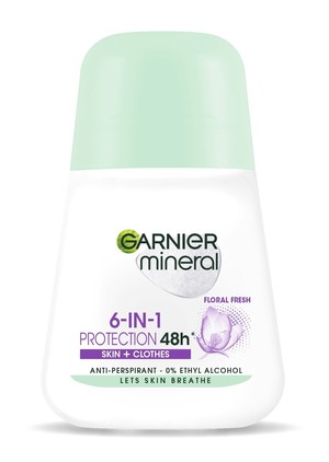 Mineral 6in1 Protection 48h Floral Fresh Antyperspirant roll-on