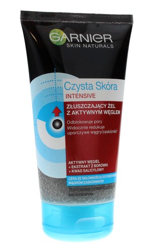 Skin Naturals Intensive Czysta Skóra Aktywny Węgiel Żel złuszczający