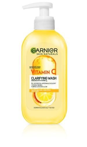 Skin Naturals Vitamin C Żel oczyszczający Witamina Cg i Cytrus - do skóry matowej i zmęczonej