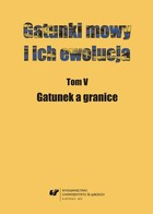 Gatunki mowy i ich ewolucja. T. 5: Gatunek a granice - 13 Nie tylko