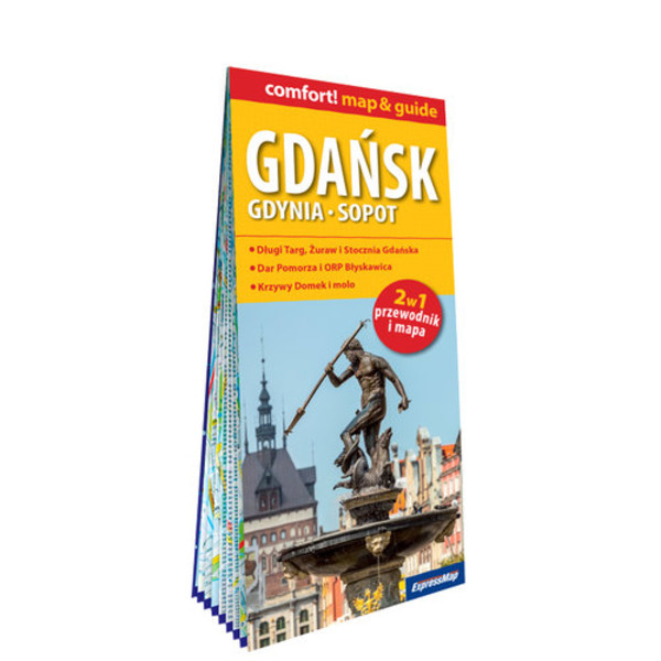 Gdańsk, Gdynia, Sopot laminowany map&guide
