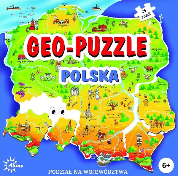 Geo-Puzzle Polska 25 elementów