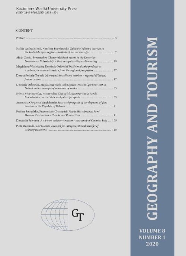 Geography and Tourism 2020, volume 8 number 1 - pdf