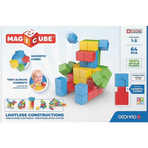 Geomag Magicube Full Color Recycled Try me 64 elementy