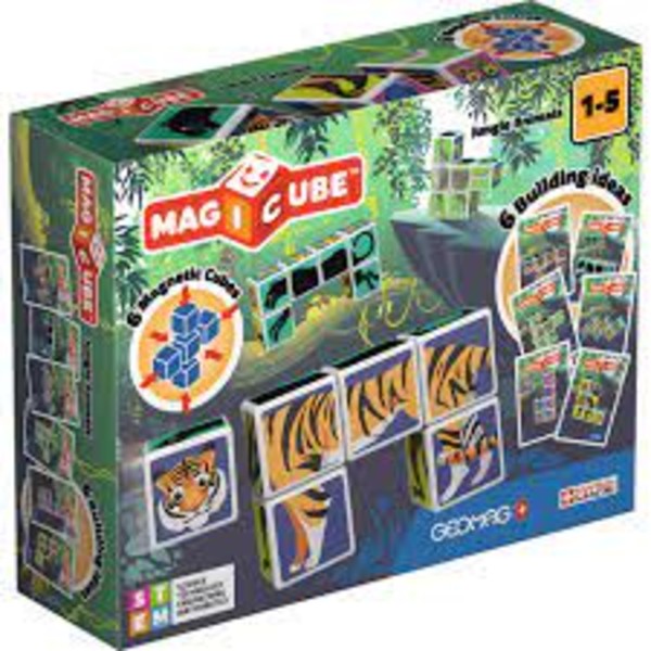 Geomag Magicube Jungle Animals + Cards 9 elementów