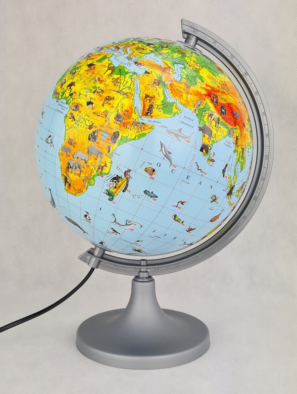 Globus zoologiczny podświetlany Multi Globe AR z aplikacją