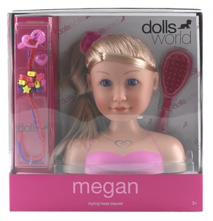 Głowa lalki do stylizacji Megan
