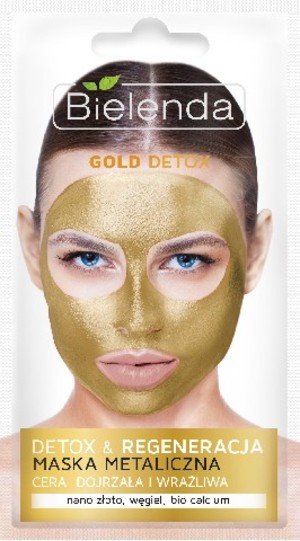 Gold Detox Maska Metaliczna regenerująca - cera dojrzała i wrażliwa