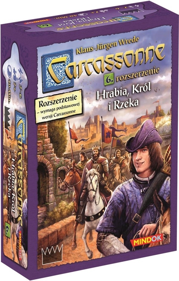 Gra Carcassonne - Hrabia, Król i Rzeka (druga edycja polska) Rozszerzenie szóste