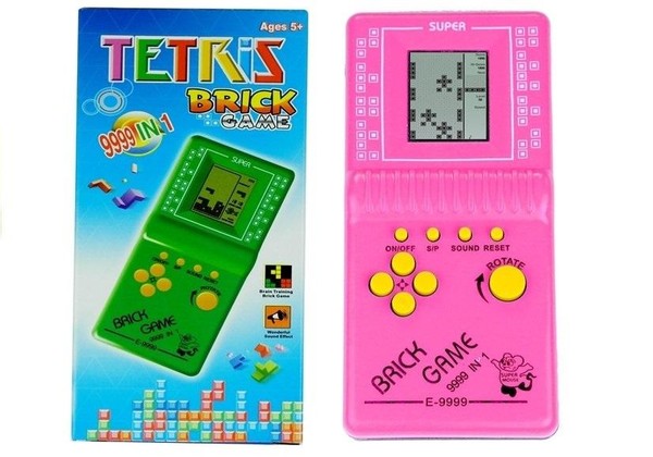 Gra elektroniczna Tetris różowa