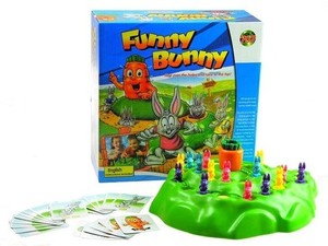 Gra króliki Funny Bunny wyścig po marchew