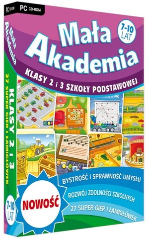 Gra Mała Akademia Klasy 2 i 3 szkoły podstawowej (PC) CD-ROM