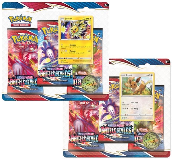 Gra Pokemon TCG: Battle Styles - 3-pack Blister (24 szt.)