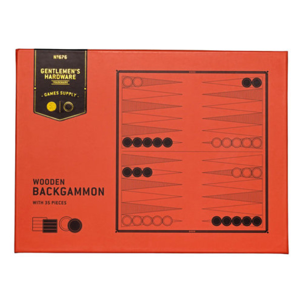 Gra Tryktrak Wooden Backgammon (wersja angielska)