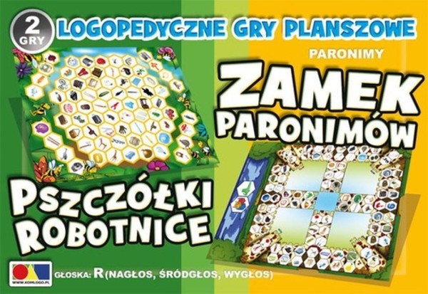 Gry Zamek Paronimów i Pszczółki Robotnice Logopedyczne gry planszowe