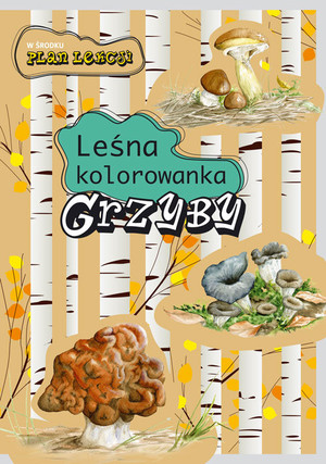 Grzyby Leśna kolorowanka