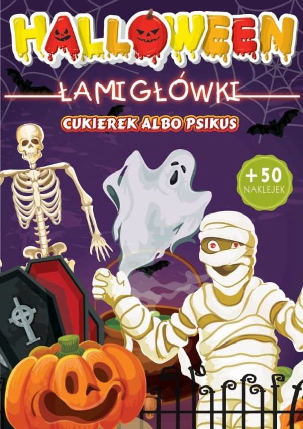 Halloween Upiorne zabawy Cukierek albo psikus Łamigłówki