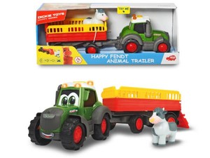 Happy Traktor Fendt i przyczepka ze zwierzątkami