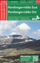 Hardangervidda East / Park Narodowy Hardangervidda Część wschodnia Mapa turystyczna Skala: 1:50 000