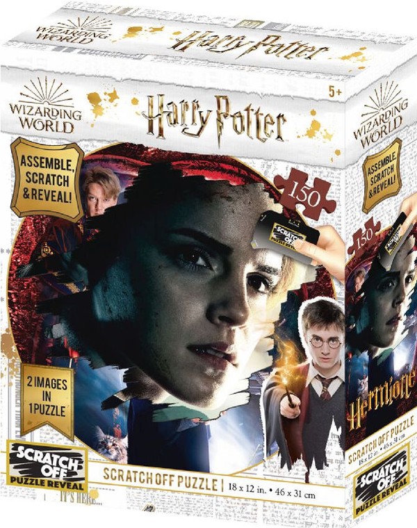 Puzzle Harry Potter: Magiczne puzzle-zdrapka - Hermiona 150 elementów